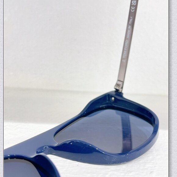 Tom Ford Translucent Blue Aviator Sunglasses main image 5